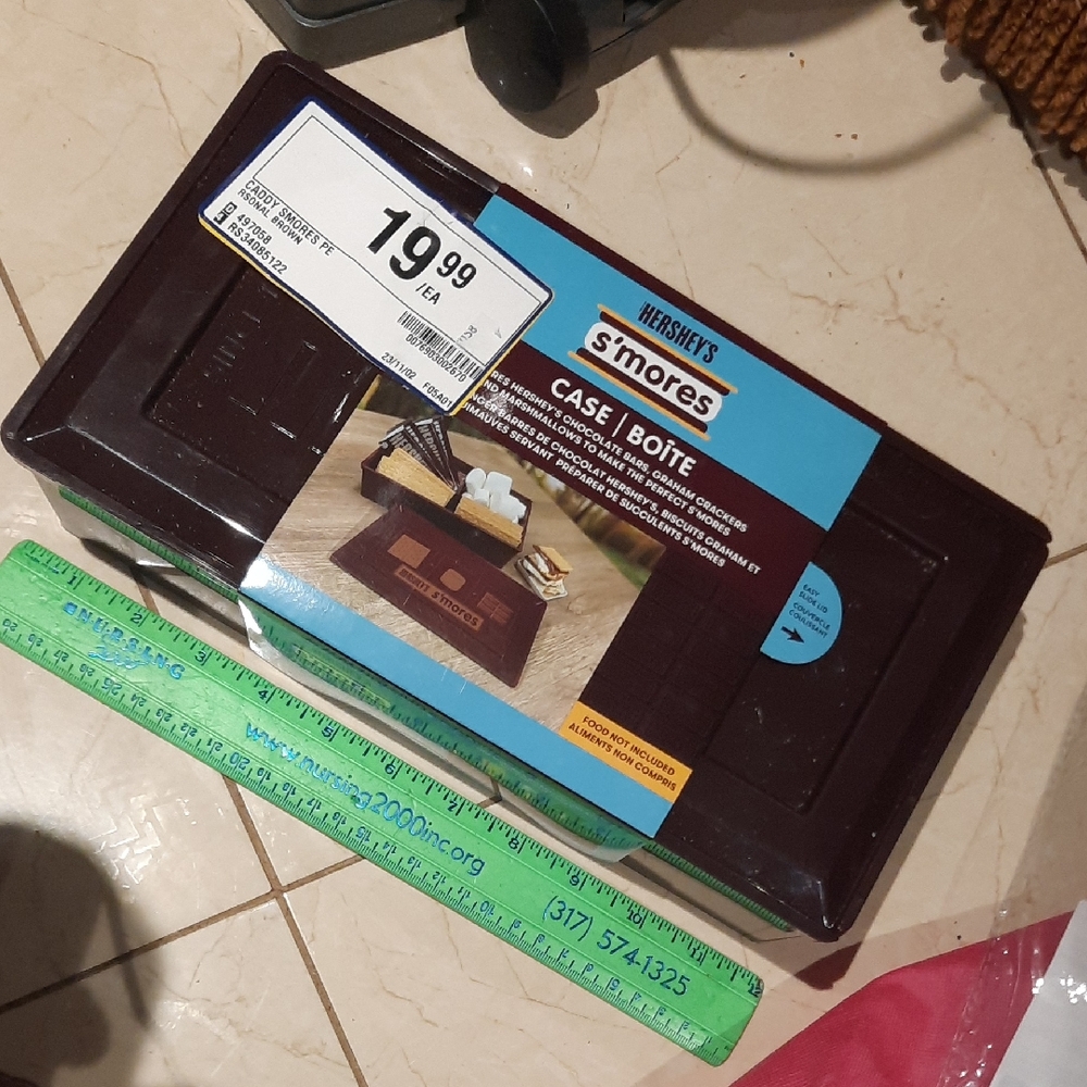 Hershey's S'mores Storage Box Case To Store Chocolates ETC NIP Chocolate Brown